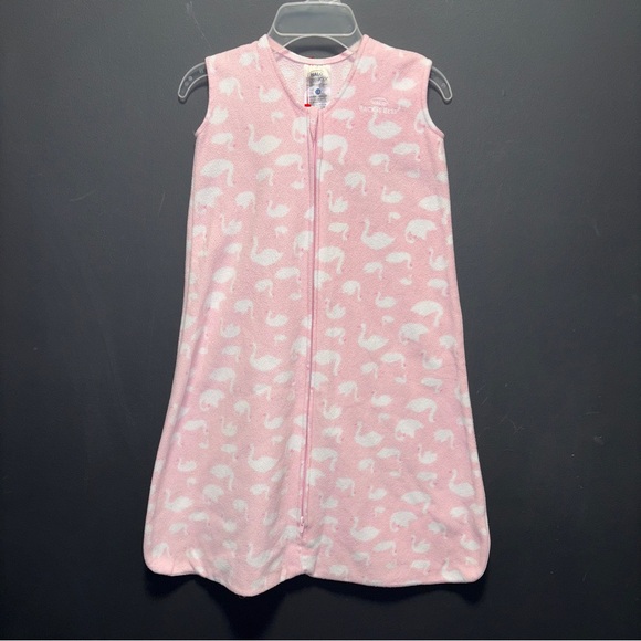 Halo SleepSack Wearable Blanket Pink Swan Fleece Large 12-18m - Picture 1 of 5